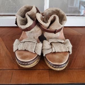 Anthropologie Schuler & Son's wedge espadrilles